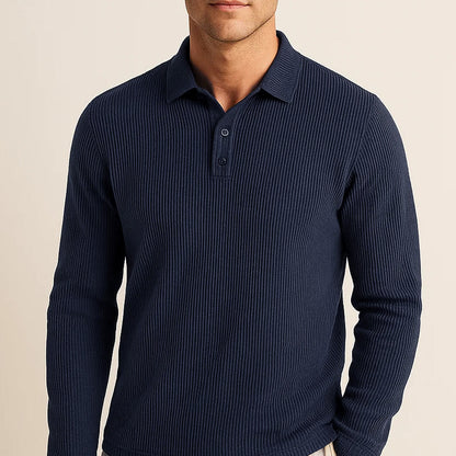 Men's Ultra Comfortable Long Sleeve Polo Shirt